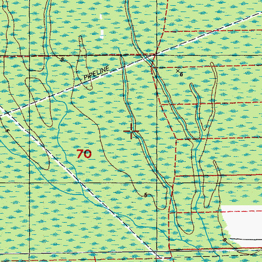 Topographic Map of Iberville Parish, LA