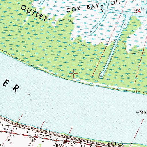 Topographic Map of Daisy (historical), LA
