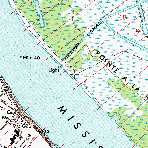 Topographic Map of Grand Prairie (historical), LA