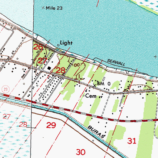 Topographic Map of Gulftown, LA