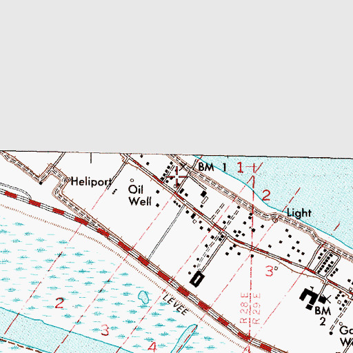 Topographic Map of Pilgrim Rest Church (historical), LA