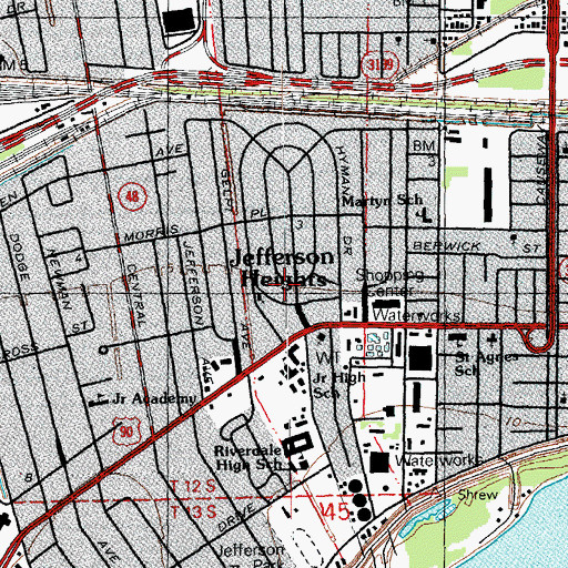 Topographic Map of Cleary Park, LA
