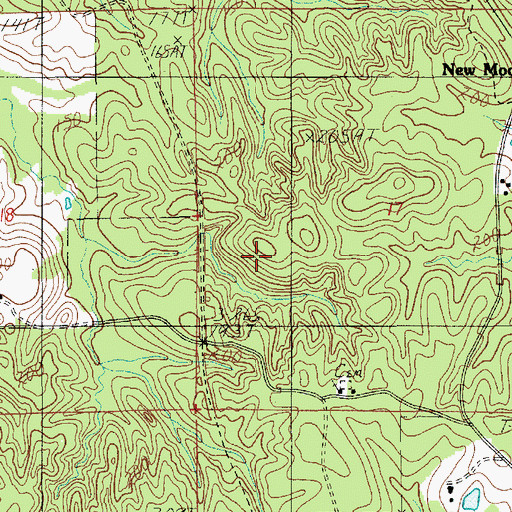 Topographic Map of Latt Lookout Tower, LA