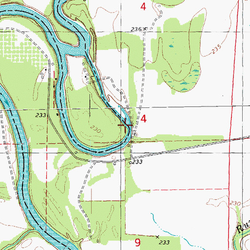Topographic Map of Van Winkle Lodge, AR