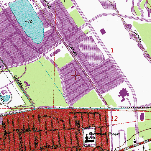 Topographic Map of Idlewood, LA