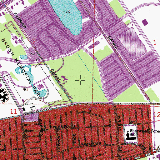 Topographic Map of Louisiana Nature Center, LA