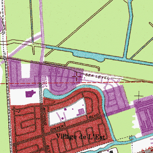 Topographic Map of Willow Brook, LA