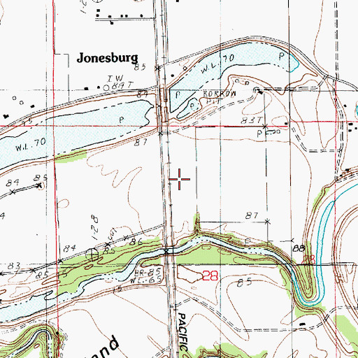 Topographic Map of Ridges Island, LA