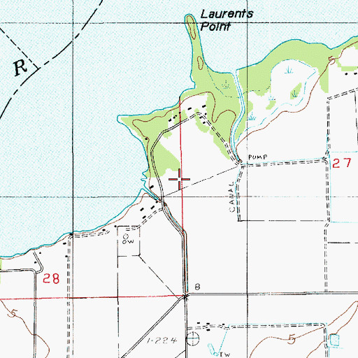 Topographic Map of Laurents Pasture, LA