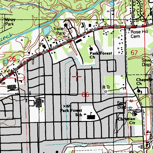 Topographic Map of Clearmont, LA