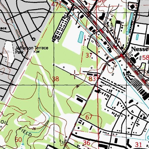 Topographic Map of Del Rey Plaza, LA