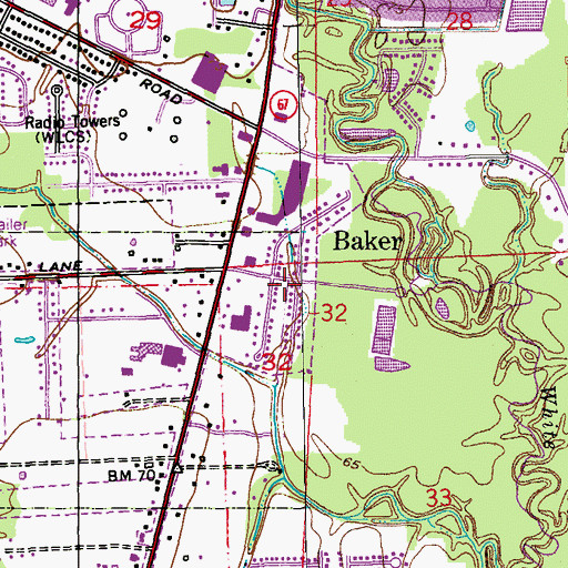 Topographic Map of Feliciana, LA