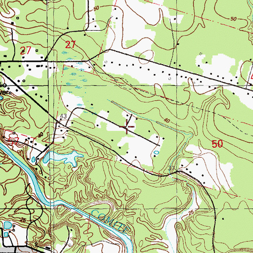 Topographic Map of Frenchtown Acres, LA