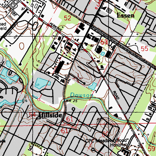 Topographic Map of Kings Hill, LA