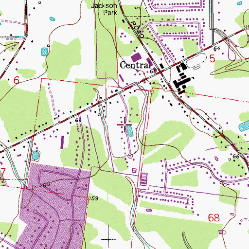 Topographic Map of Lazy Lake Estates, LA