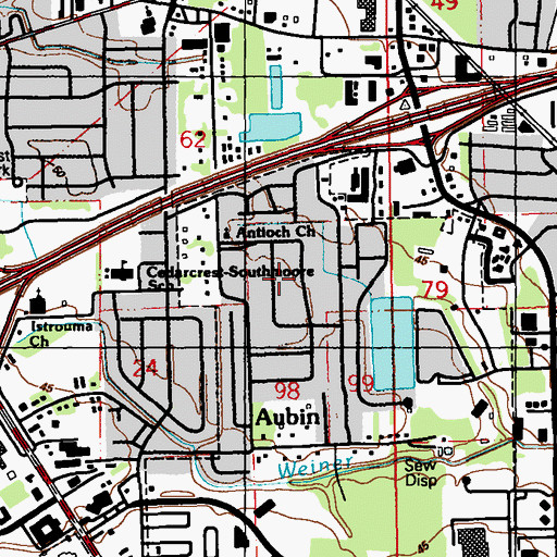 Topographic Map of Magellan Place, LA