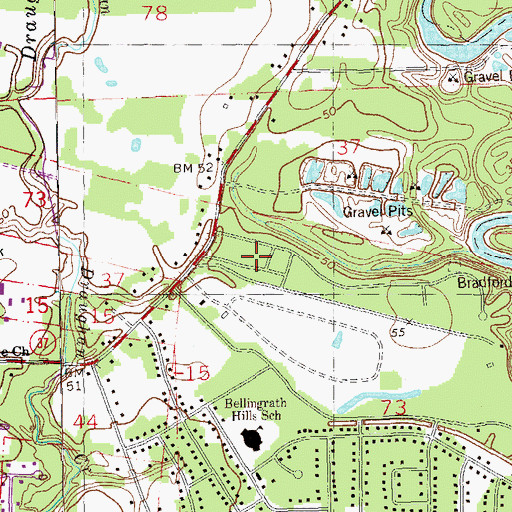 Topographic Map of Magnolia Bend, LA