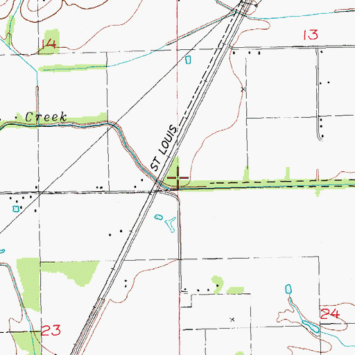 Topographic Map of Village Creek, AR