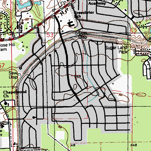 Topographic Map of Monticello, LA
