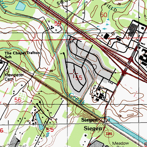 Topographic Map of Morning Glen, LA