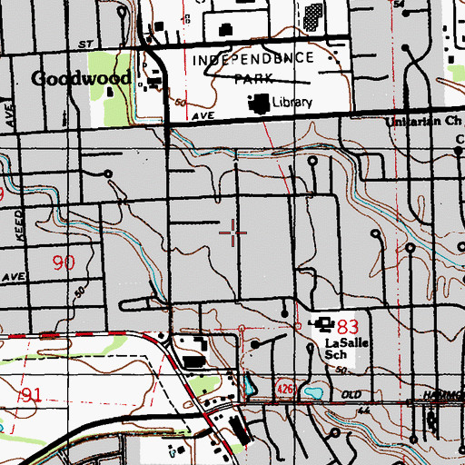 Topographic Map of Normandy Acres, LA