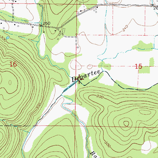 Topographic Map of Village Creek, AR
