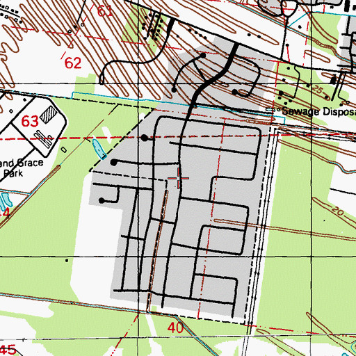 Topographic Map of Riverbend, LA
