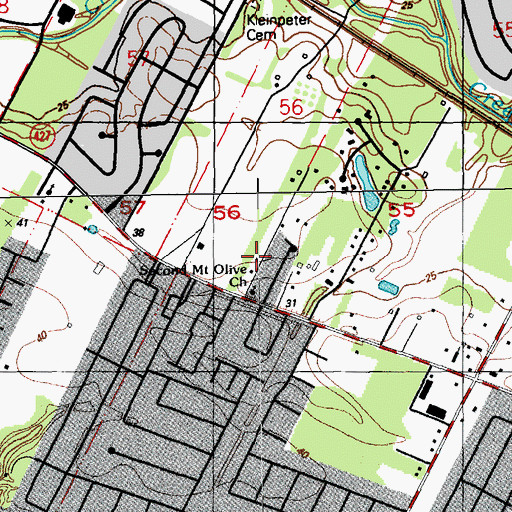 Topographic Map of Terra Haute, LA