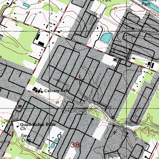 Topographic Map of The Shire, LA