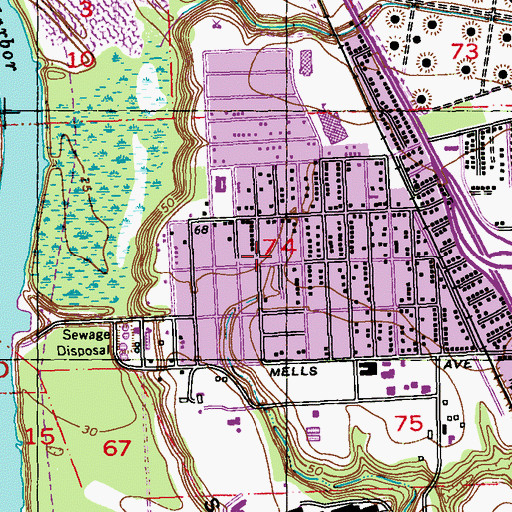 Topographic Map of University Place, LA
