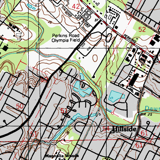 Topographic Map of Walden, LA