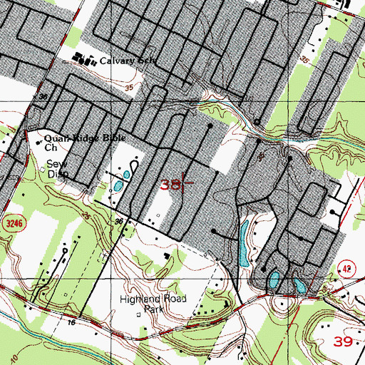 Topographic Map of Westchester, LA
