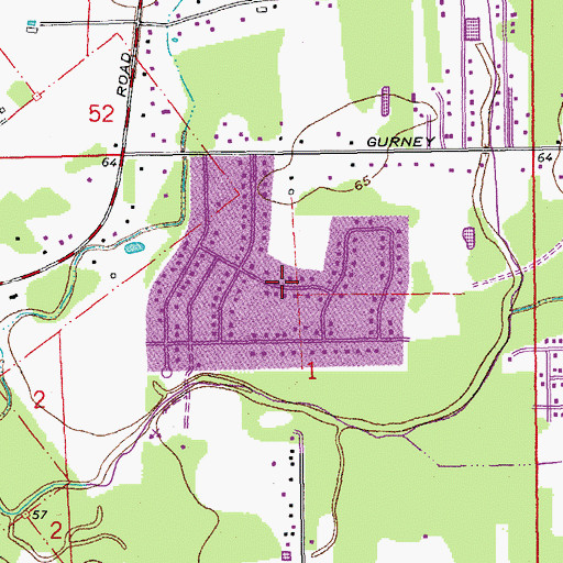 Topographic Map of Willowood Acres, LA