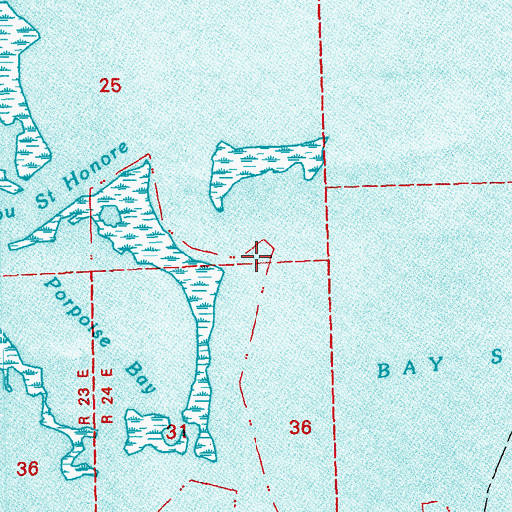 Topographic Map of Fort Blanc (historical), LA