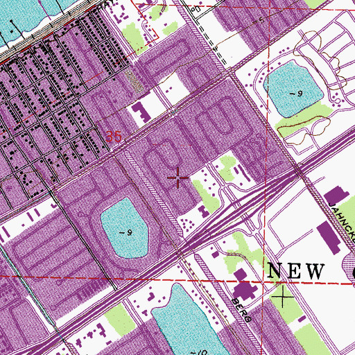 Topographic Map of Barrington Park, LA
