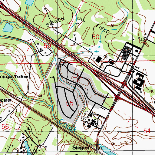 Topographic Map of Audubon Terrace, LA