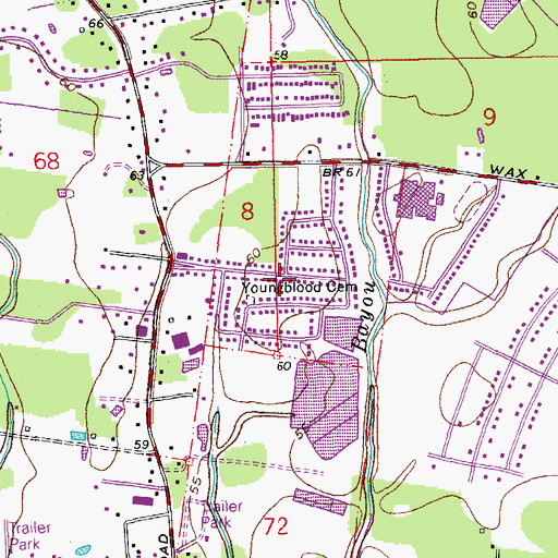 Topographic Map of Biltmore, LA