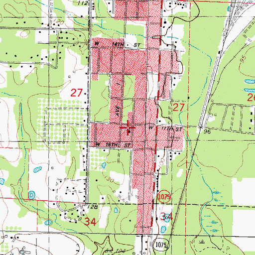 Topographic Map of Church of God, LA