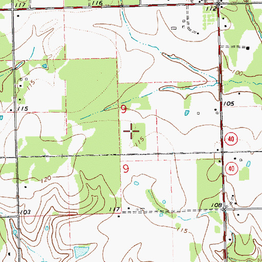 Topographic Map of Tangipahoa Parish, LA