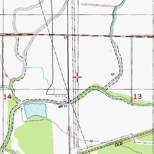 Topographic Map of West Baton Rouge Parish, LA