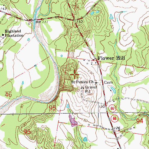 Topographic Map of West Feliciana Parish, LA