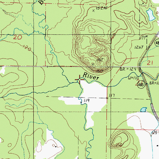 Topographic Map of Bayou Dupont, LA