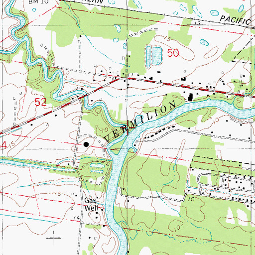 Topographic Map of Coulee Kenny, LA