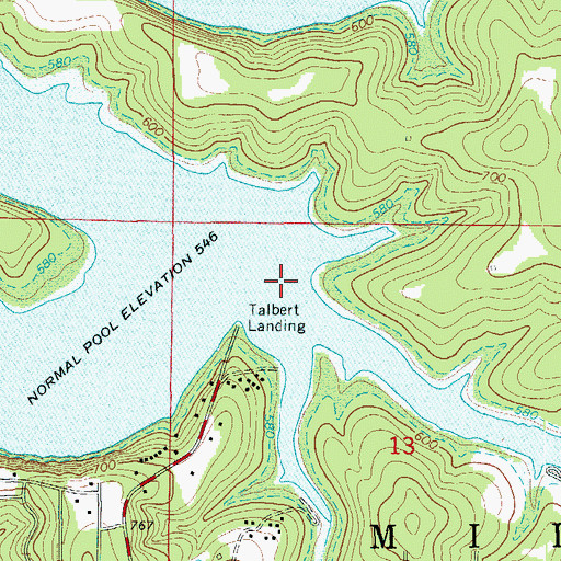 Topographic Map of Walker Hollow, AR