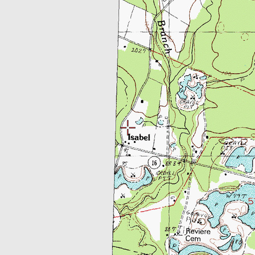 Topographic Map of Isabel, LA