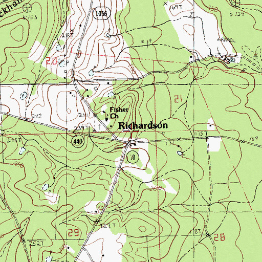 Topographic Map of Richardson, LA