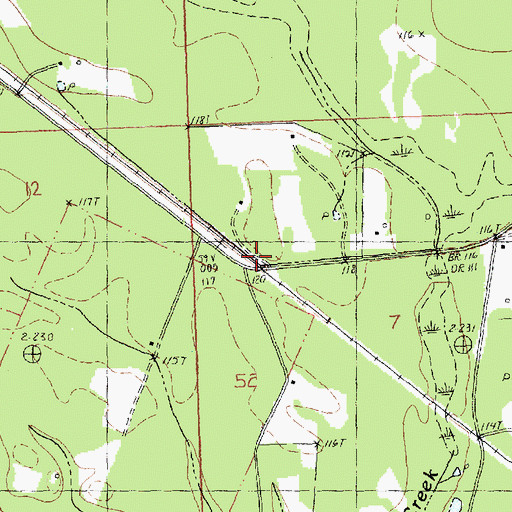 Topographic Map of Julia (historical), LA