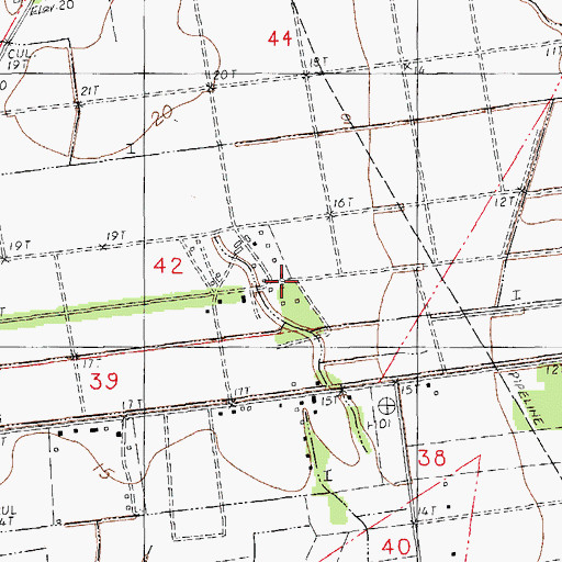 Topographic Map of Banker Plantation, LA