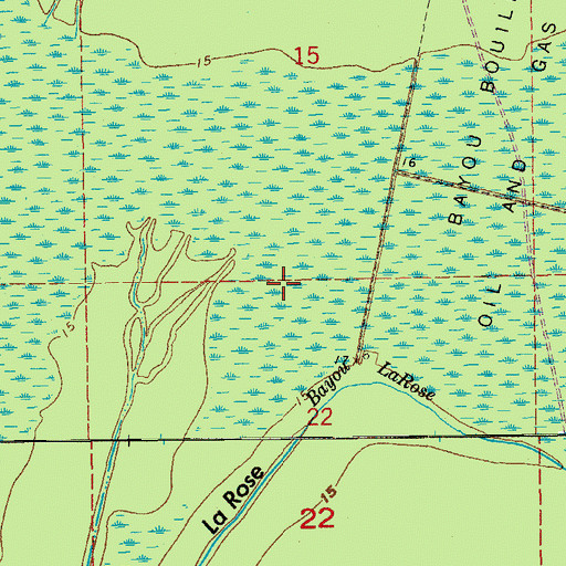 Topographic Map of Bay Sirius, LA