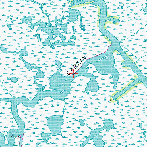 Topographic Map of Bayou Carlin, LA